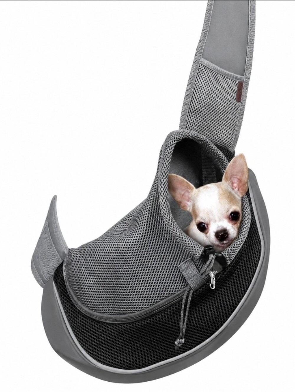 Gray Mesh Sling Bag for Men - Lightweight Everyday Carry